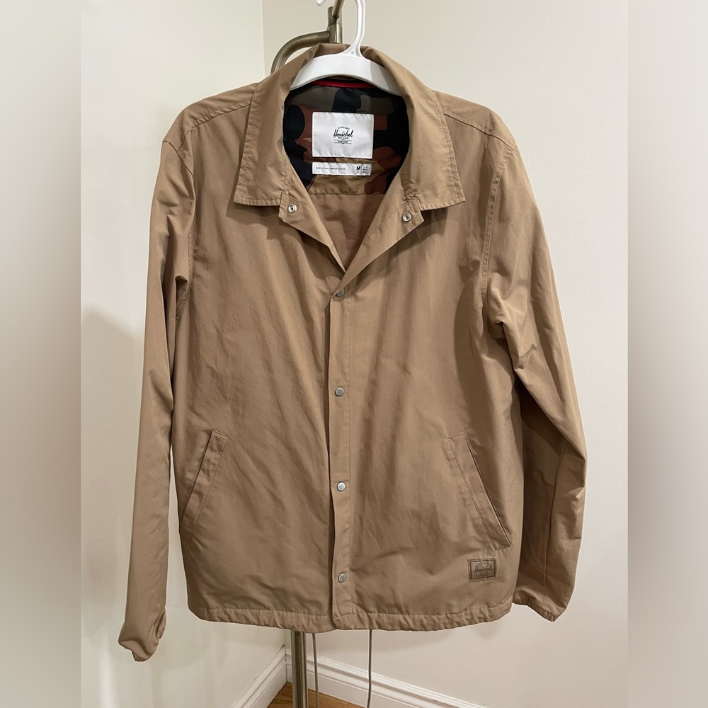 Mens Herschel Supply Company Khaki Windbreaker Jacket
